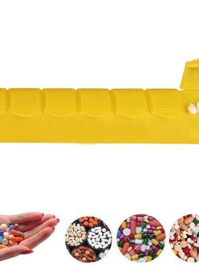 Weekly Pill Organizer – 7 Day Medicine Dispenser with 7 Compartments |