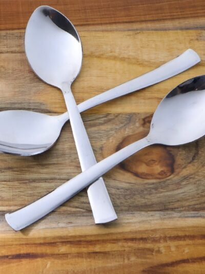 Dining Spoons Set of 3 – Rust-Resistant with Comfortable Grip