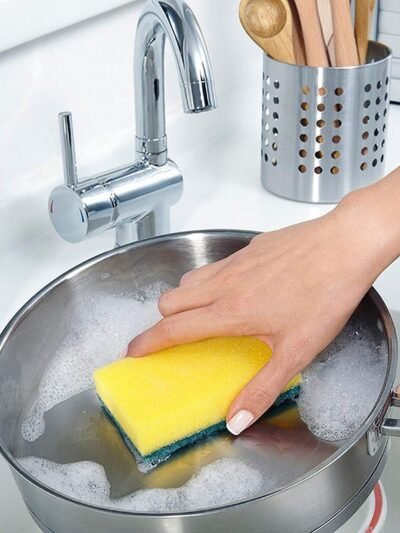 Scrub Sponge 2-in-1 for Kitchen & Bathroom | Bathora