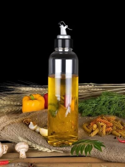 Oil Dispenser 1L – Clear Drip-Free Plastic Bottle | Vastate