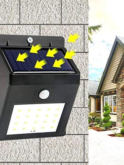 Solar Security LED Light – 30-LED Outdoor Wall | AutoSafeo