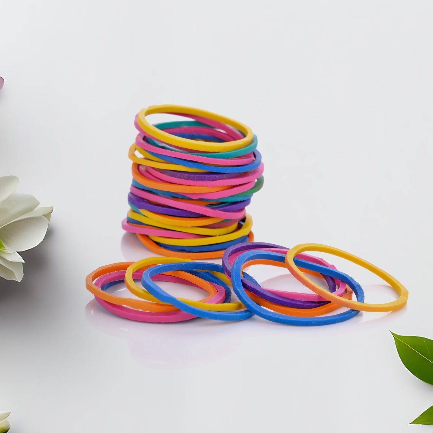 Rubber Bands – Multicolor, Strong & Reusable for Home & Office | VoltDesk