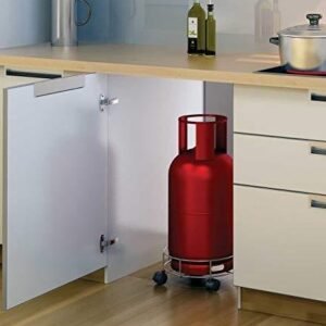 Gas Cylinder Trolley – Stainless Steel with Heavy-Duty Wheels | Indo Glow
