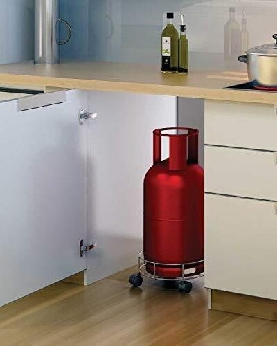 Gas Cylinder Trolley – Stainless Steel with Heavy-Duty Wheels | Indo Glow