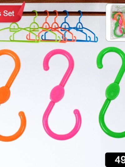 S Shape Plastic Hooks – Heavy Duty Hanging | FreshAura Homeware