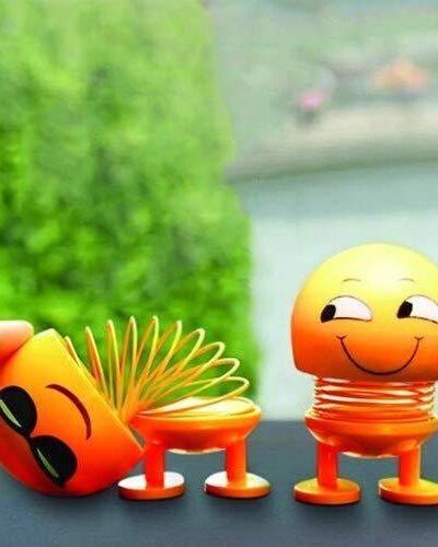 Shaking Head Doll – Smiling Emoticon Figure | Dollovia