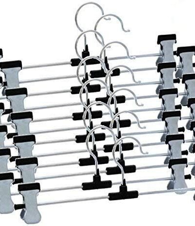 Stainless Steel Hangers – Adjustable Clips, 12-Pack | Indo Glow