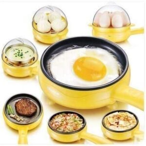 Electric Egg Boiler Frying Pan � 2-in-1 Non-Stick Cooker | Siplix