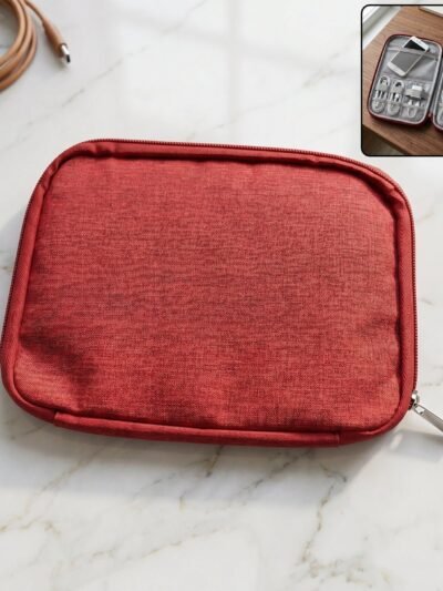 Multi-zip Pouch Organizer � Compact Storage for Travel & Home