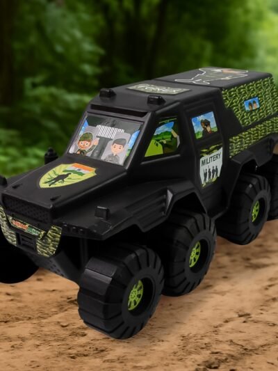 Military Toy Car � 8-Wheel Plastic Army Vehicle | Brain Horizon