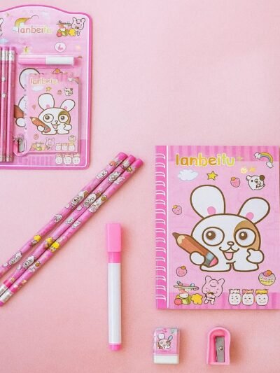Kids' Stationery Kit – 8 Pc School Supply Set | ScribbleJoy