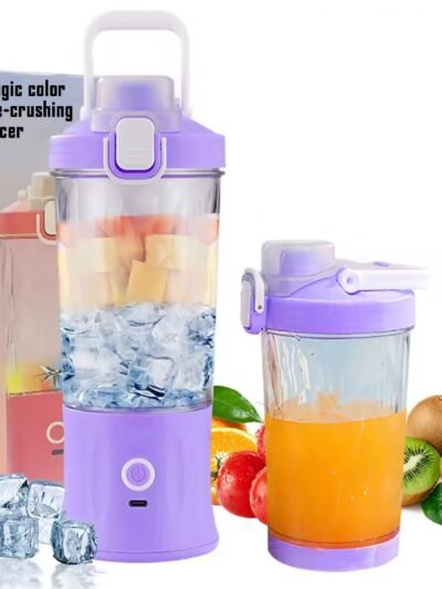 Portable Juicer – USB Rechargeable, 8 Blades & 600ml | Indo Glow
