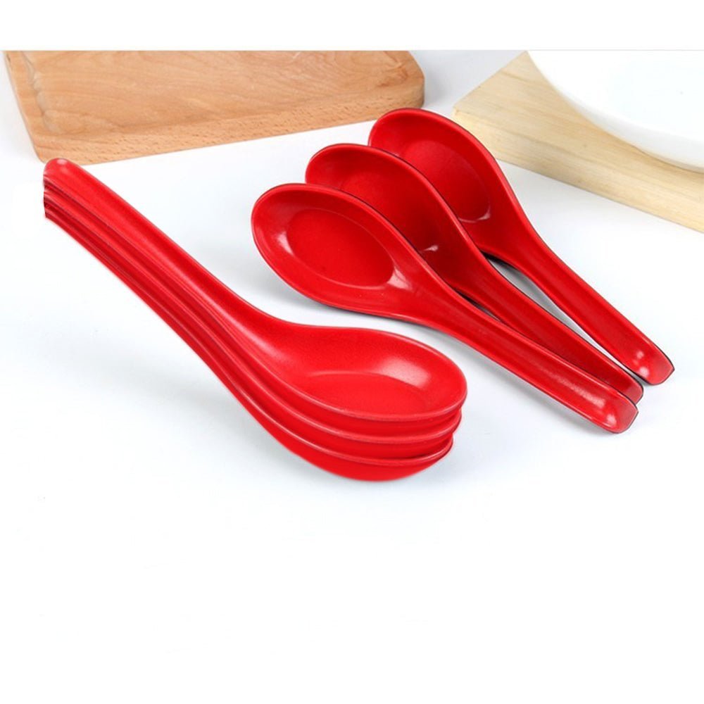 Unbreakable Soup Spoons – Colorful & Food Grade Set of 6 | Tummy Tide