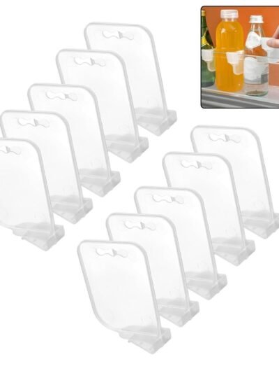 Plastic Storage Baskets – 10 Pcs Adjustable Refrigerator Organizer
