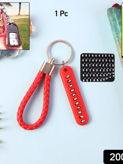 Anti-Lost Keychain with Number Plate – Durable & Convenient Key Finder