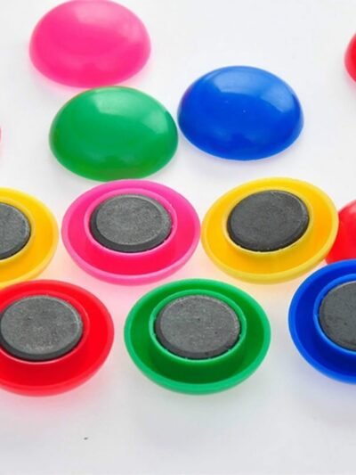 Board Magnets – Vibrant Circular Plastic for Whiteboards | Deskura