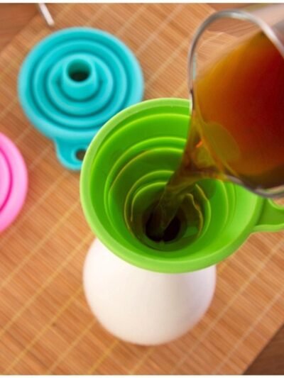 Silicone Funnel – Collapsible Kitchen Pouring Tool | Tidy Table