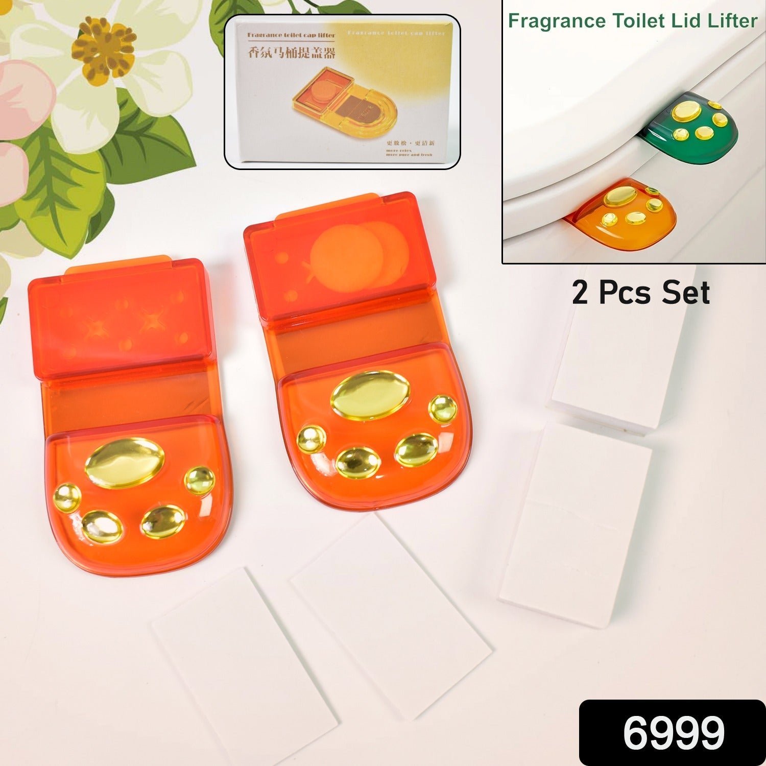 Hygienic Toilet Lid Lifter � Fragrance, Self-Adhesive | Bathora