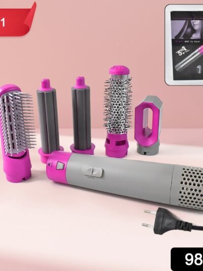 5 In 1 Hair Dryer Brush – Multifunctional Hot Air Styler with 1000W Power