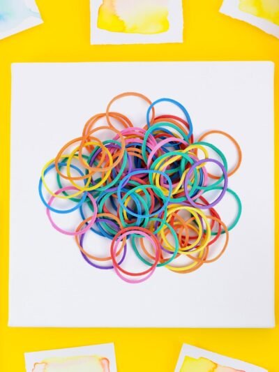 Multicolor Rubber Bands – Durable for Office & Home | VoltDesk