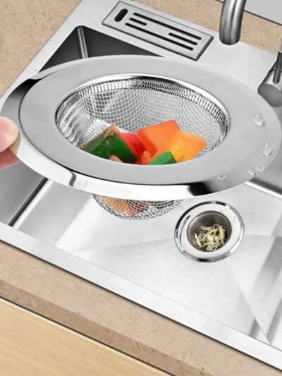 Stainless Steel Sink Strainer – Medium, Rust-Proof | SparkleTidy
