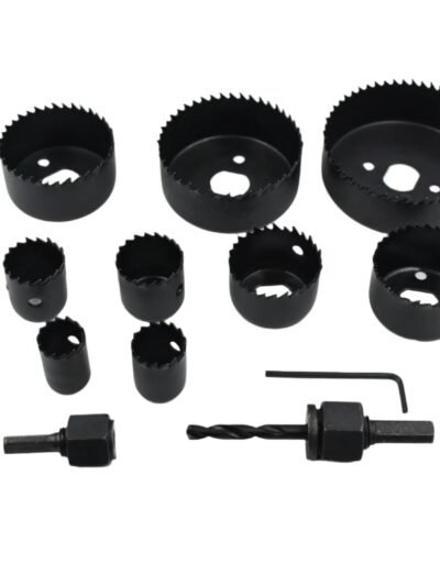 Hole Saw Kit 19-64mm – Carbon Steel Wood Drilling | BoltForce