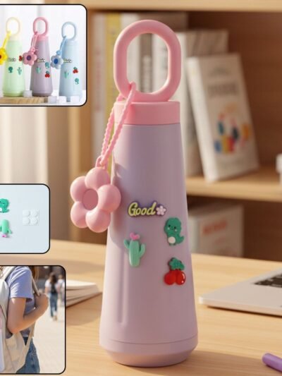 450ML Portable Water Bottle – Leak-Resistant & Cute Design