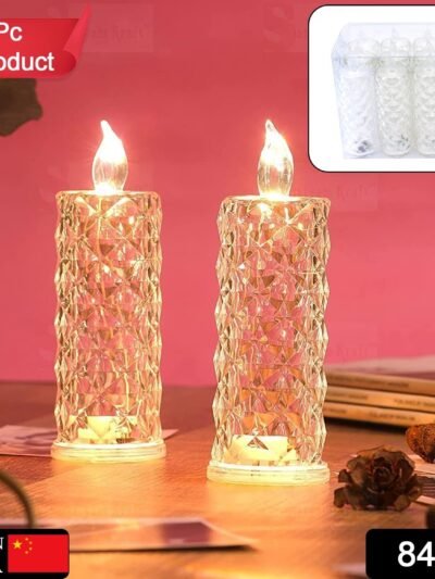 LED Rose Candle – Flameless Acrylic Decorative Lights | Giftoiza