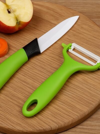 Ceramic Knife Set – Utility & Peeler Gift Set | Indo Glow