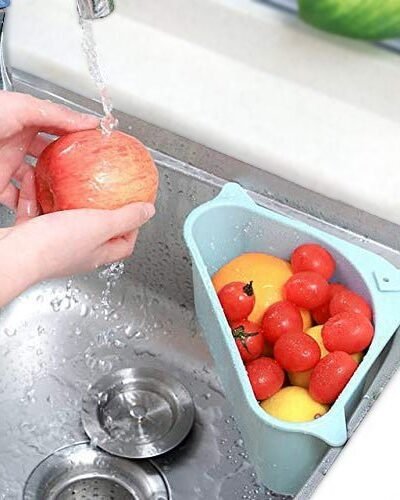 Sink Drainer Shelf – Corner Kitchen Organizer | Organivo