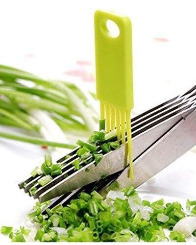 5-Blade Herb Scissors – Stainless Steel Kitchen Cutter | Quickslice