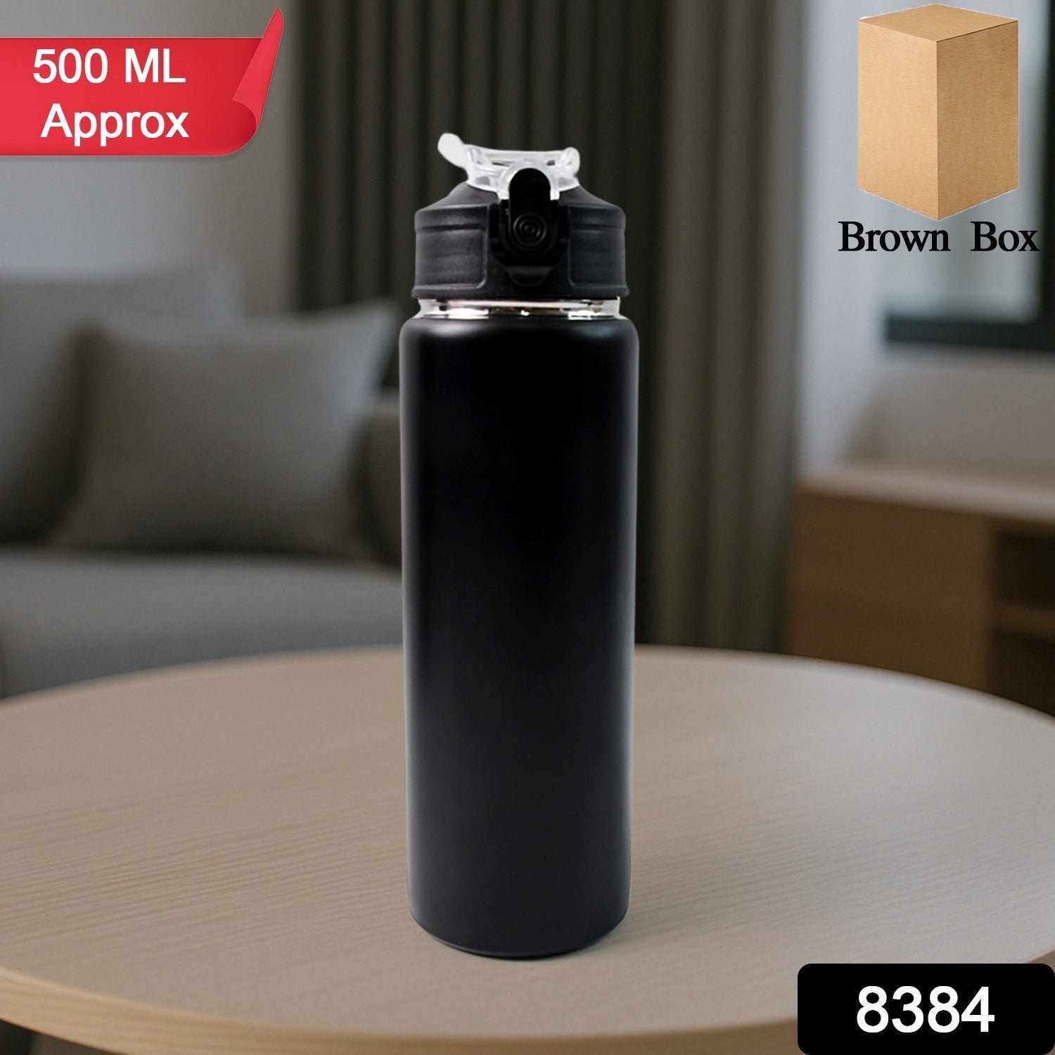 Stainless Steel Sports Water Bottle – Leak-Proof 500ML Hydration