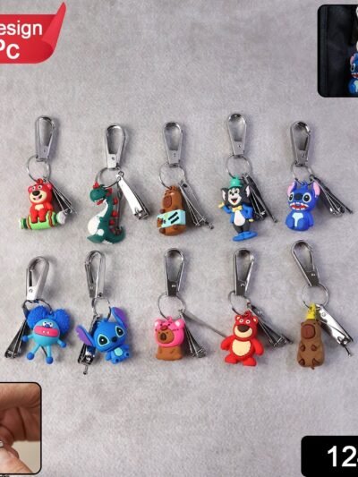 Cartoon Nail Cutter Keychain – Compact Mini Nail Clipper