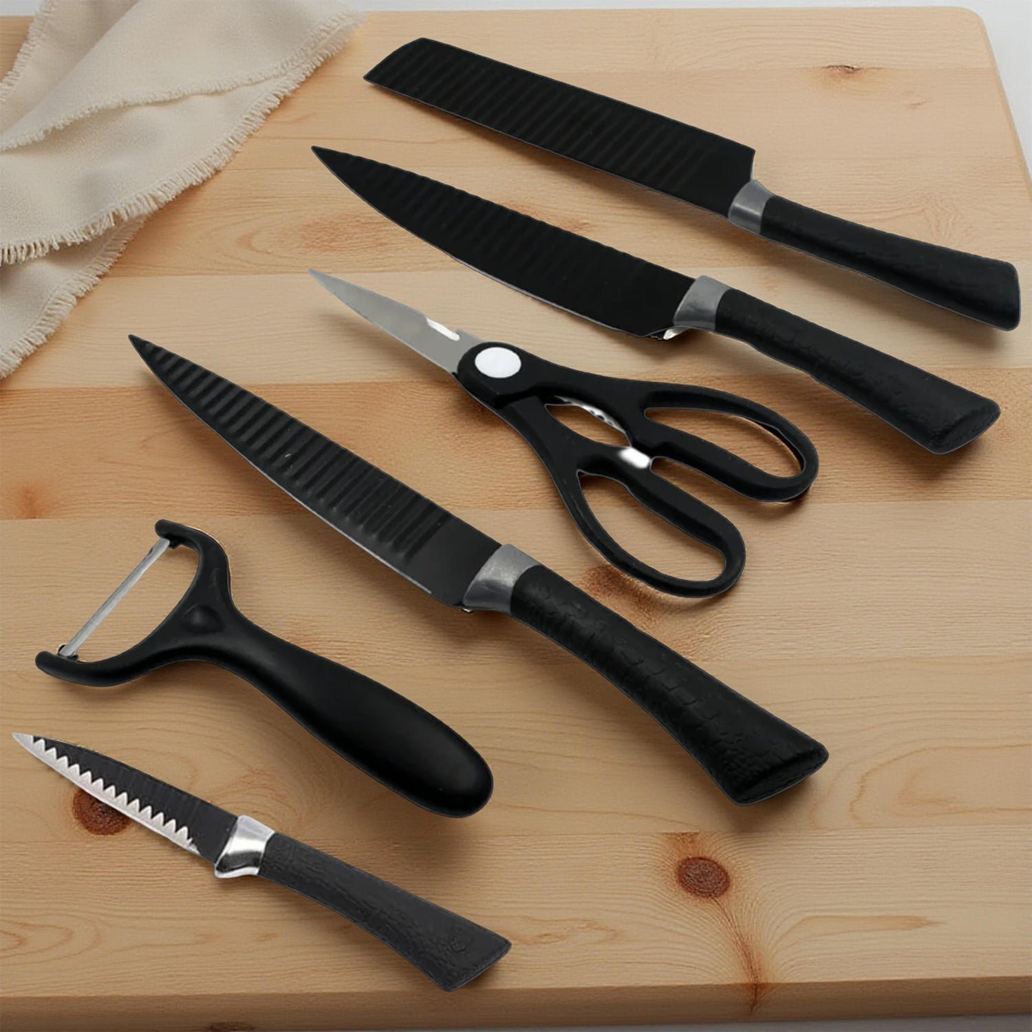 Kitchen Knife Set – 6-Pc Professional Steel | CookAura