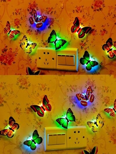 Butterfly 3D Illusion Night Lamp – Soft Multicolor LED Glow
