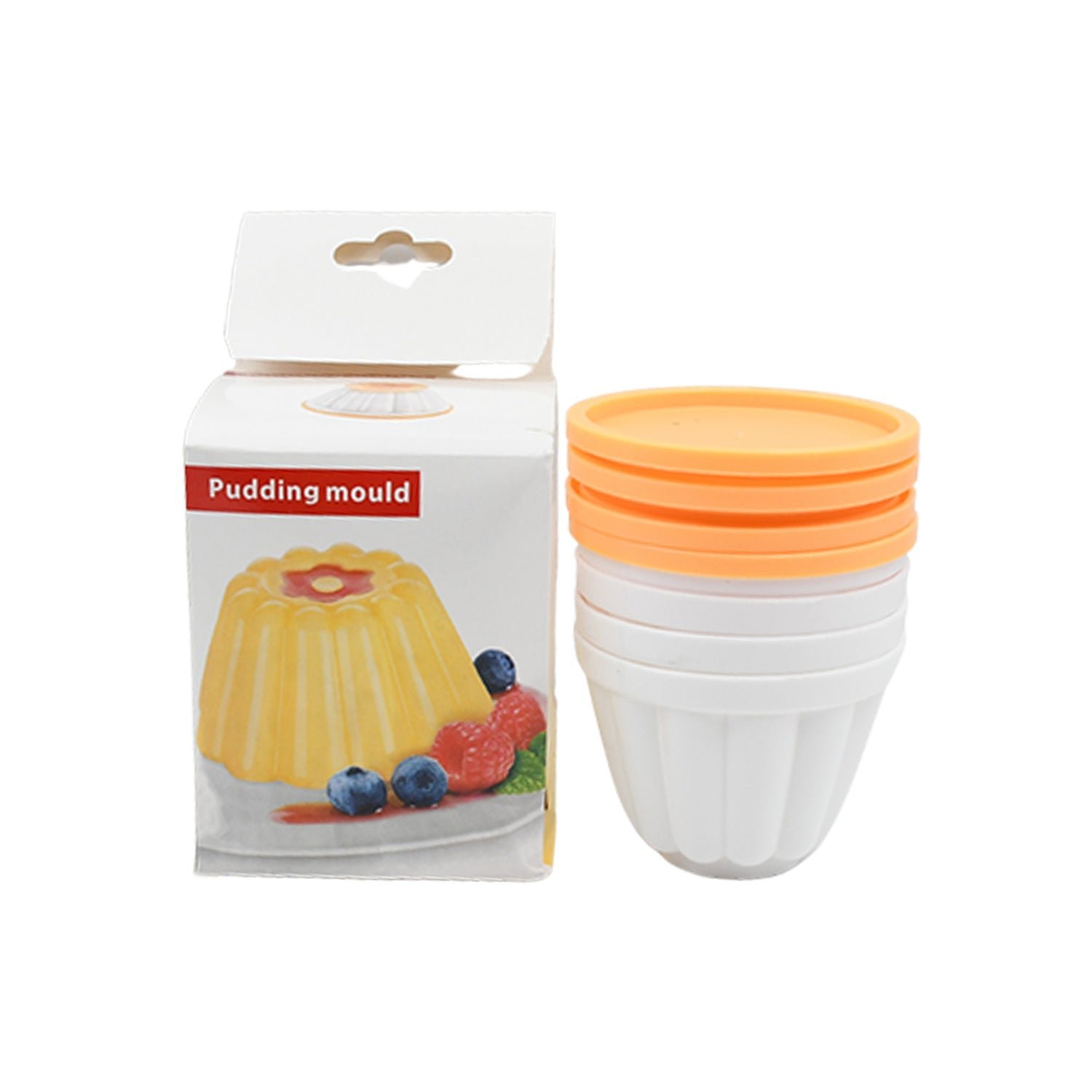 Pudding Molds – Set of 4 with Lids for Desserts | Bake & Dwell