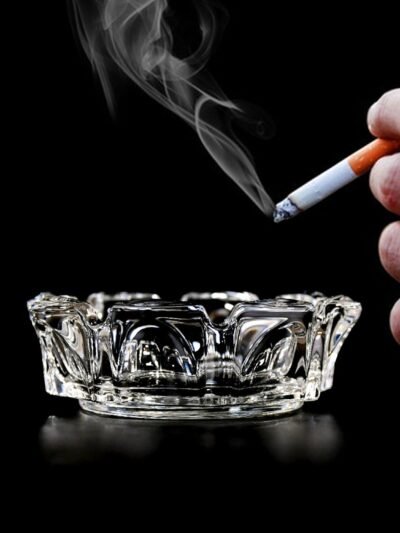 Cigar Ashtray – Round Glass Tabletop for Home & Office | Sanford