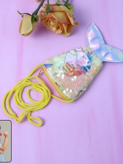 Mermaid Tail Kids Sling Bag – Colorful Reversible Sequins