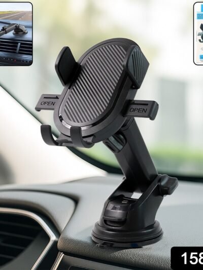 Car Mobile Holder – Adjustable 360° Suction Mount with One-Touch Lock