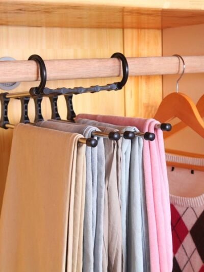 Trouser Hanger Organizer – Adjustable 5-in-1 Space Saver | Organivo