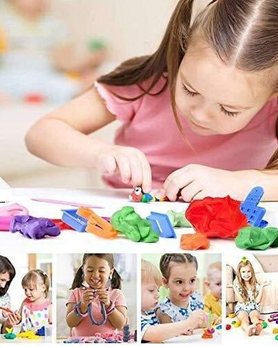 Non-Toxic Dough Clay – 5 Vibrant Colours, Creative Play | Aditi