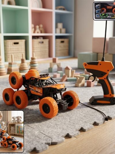RC Off-Road Car – 8-Wheel Rock Climber for Kids | Spark Tots