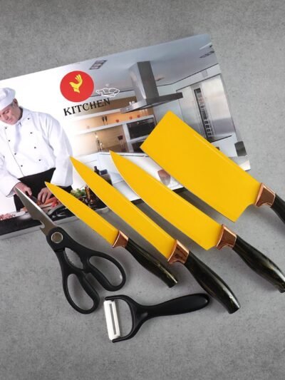 Professional Kitchen Knife Set – 6-Piece Stainless Steel Blades