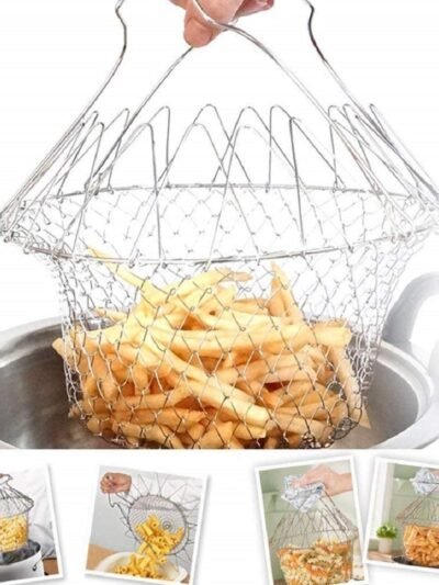Foldable Strainer Basket – Stainless Steel, Space-Saving | Vastate