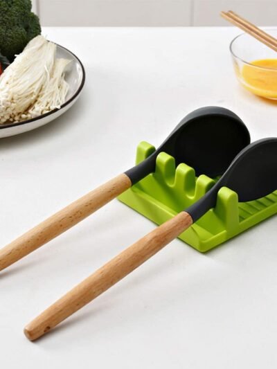 Spatula Holder – Multi-Functional Silicone Utensil Rest | Quickslice