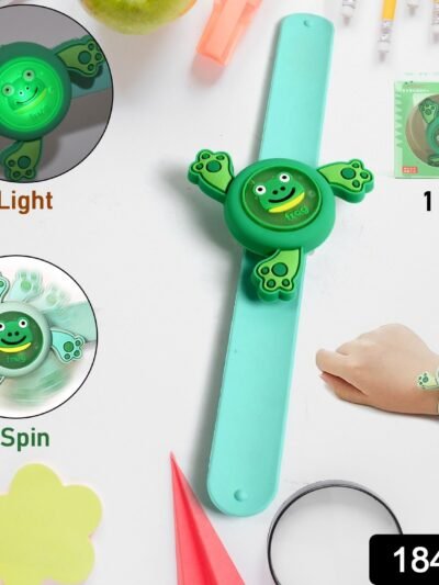 Kids LED Slap Bracelet � Spinning Light-Up Cartoon | Little Fashionistas