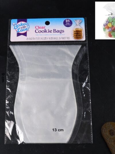 Clear Cookie Bags – Durable Transparent Treat Bags (25 Pcs)