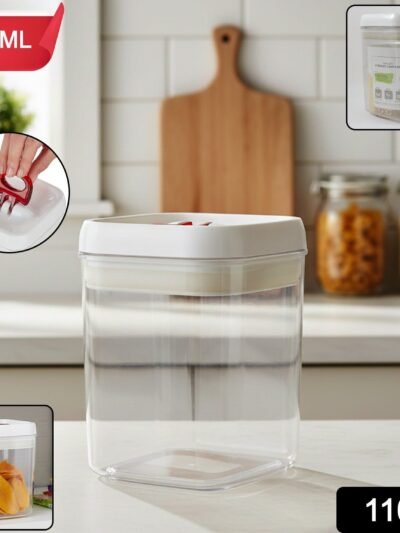 Airtight Kitchen Storage Container – Secure Lock & Transparent 1100ml
