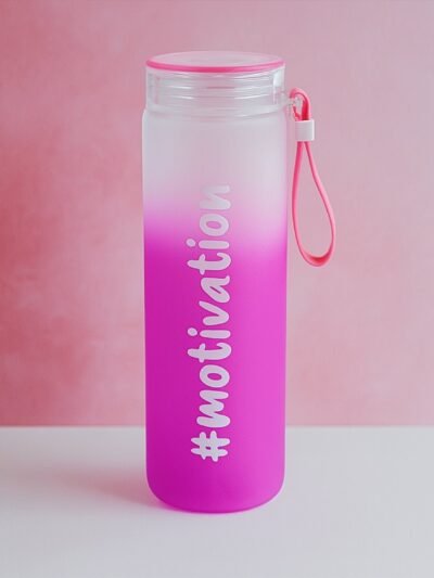 Glass Water Bottle – 350 ML Motivational | Own Hydrate
