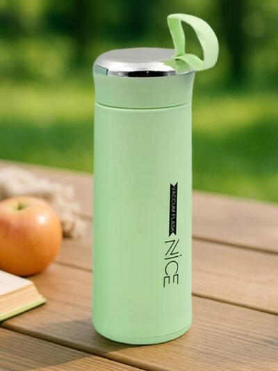 Glass Water Bottle 400ml Leak Proof – BPA-Free for Gym & Travel